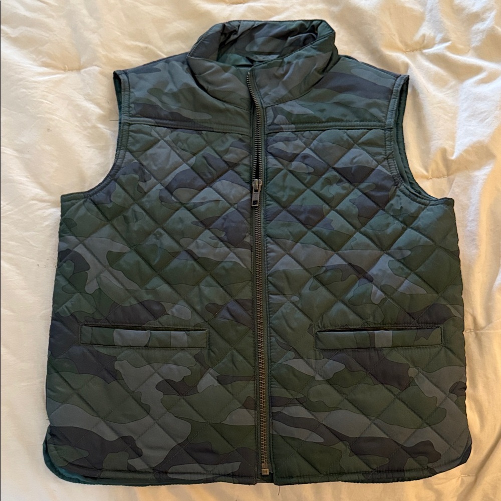 Crewcuts Green Camouflage Vest